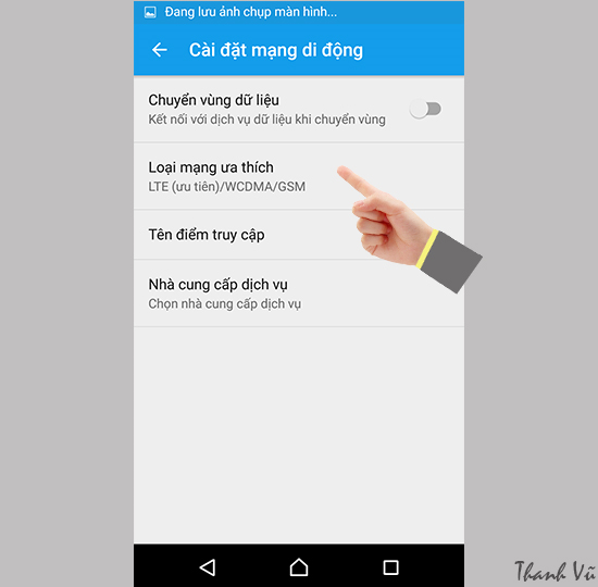 Cach chuyen doi che do mang 2G3G4G tren Sony Xperia M5 Single Sim 4